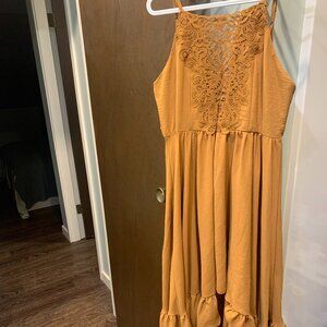 joyfolie mala maxi dress in cumin